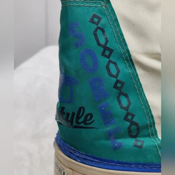 Vintage Sorel Multicolor Lace Up Snow Boots Size 8 - Picture 7 of 9